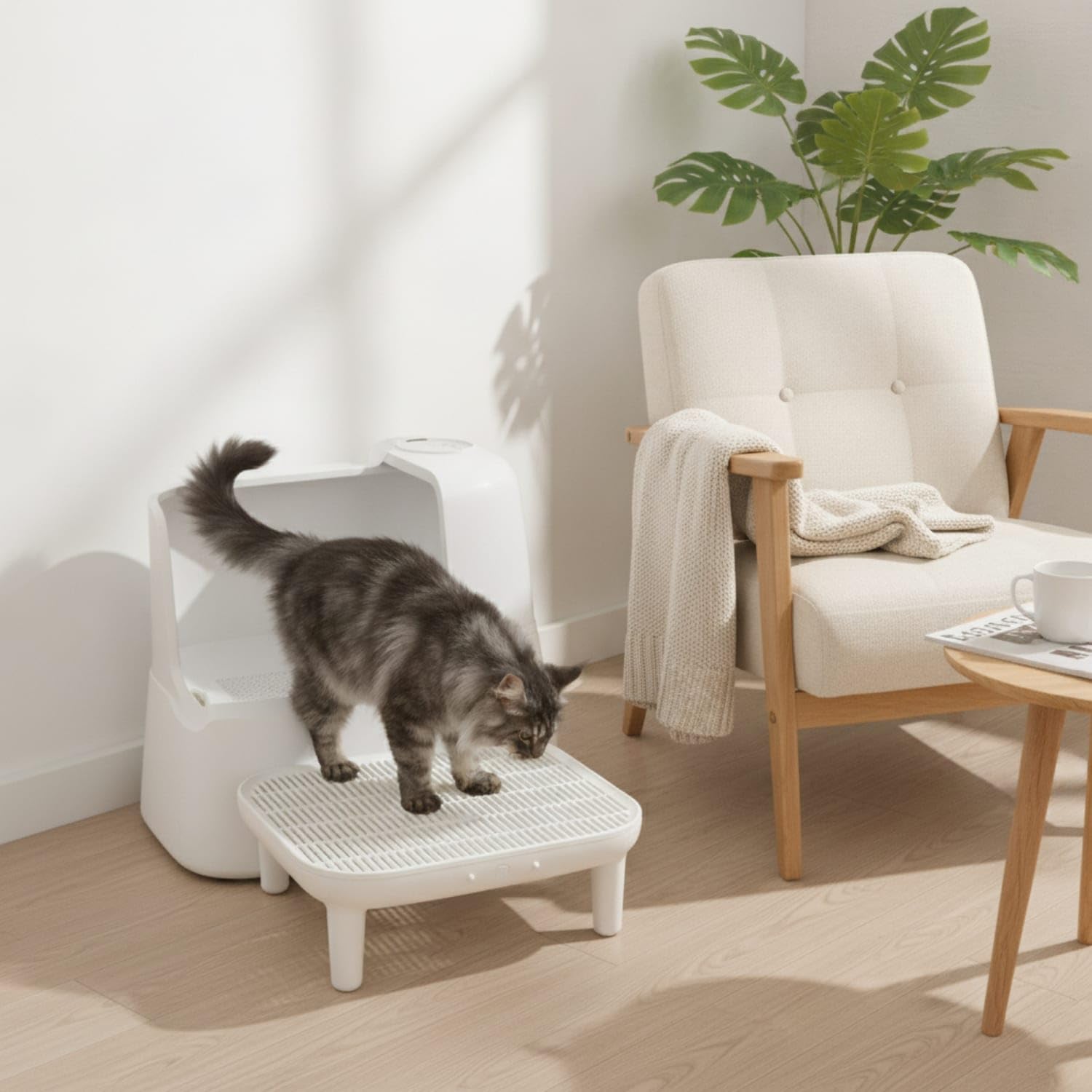 ELS PET ELS-4391 Step Platform for Cat Litter Box - Xmart