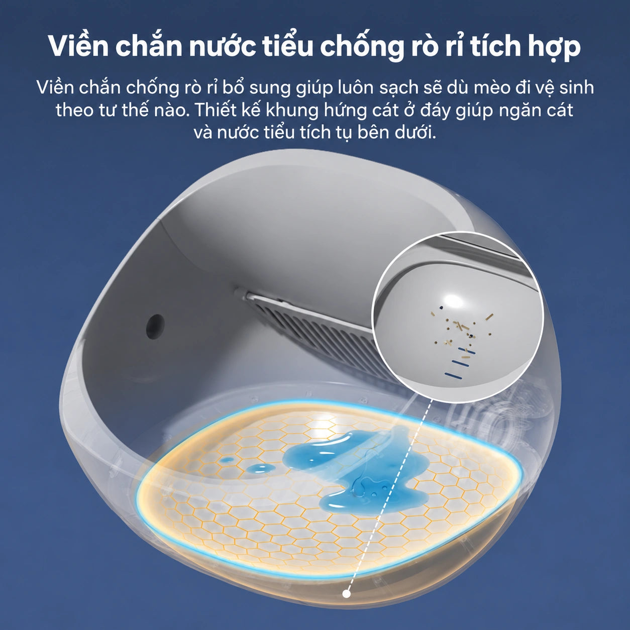 Nhà Vệ Sinh Mèo Tự Động Cửa Trên ELS PET 4076A-1 65L - Xmart