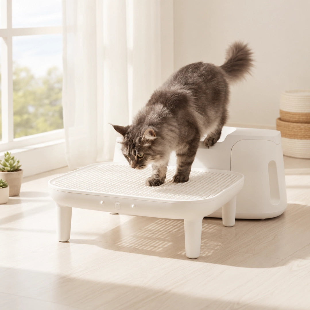 Homerunpet CS160.S01 Anti-Litter Step Platform for Cat Toilet - Xmart