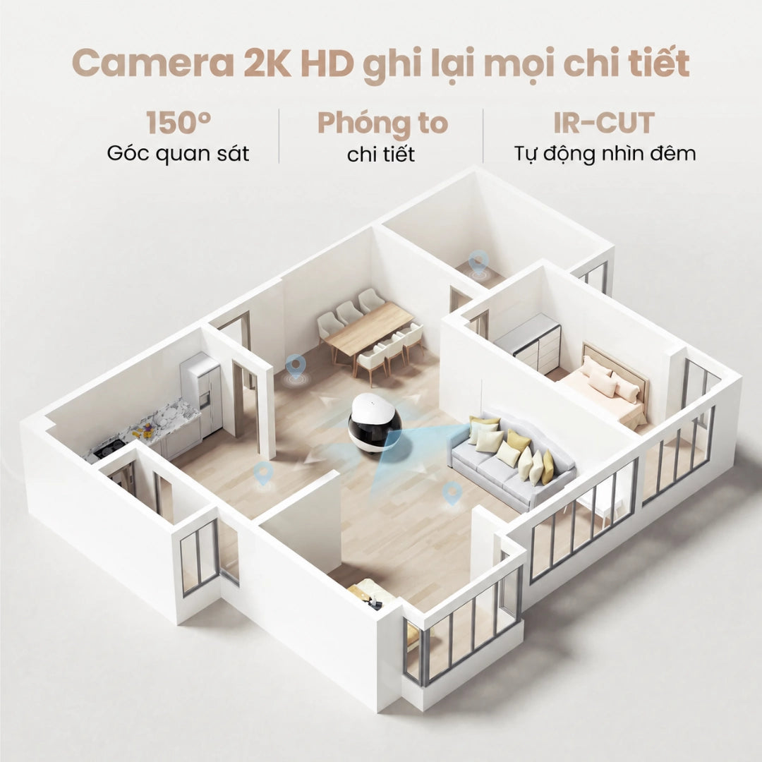 Enabot EBO Air 2 FamilyBot 2K Smart Camera Robot - Xmart