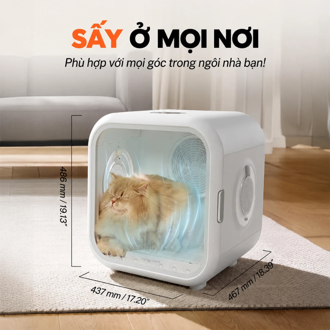 Homerunpet Drybo Ultra PD60+ 62L Dog & Cat Hair Dryer – Automatic Drying Chamber - Xmart