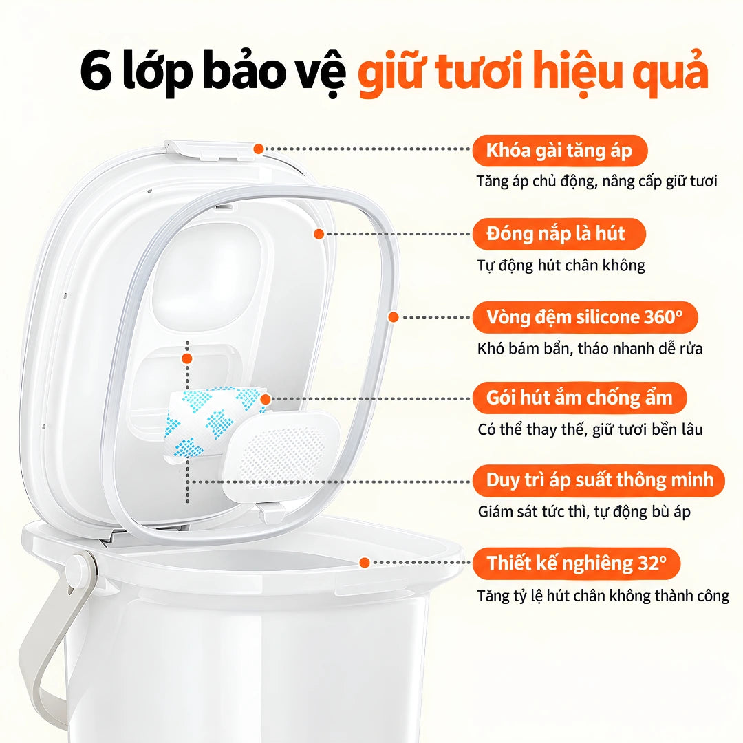 Hộp Đựng Thức Ăn Hút Chân Không Homerunpet FT10 - Xmart