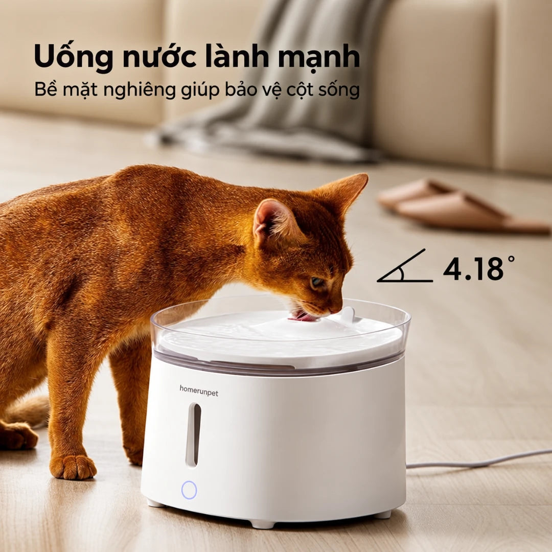 Homerunpet WF20 2L Dog & Cat Water Fountain - Cordless Pump - Xmart