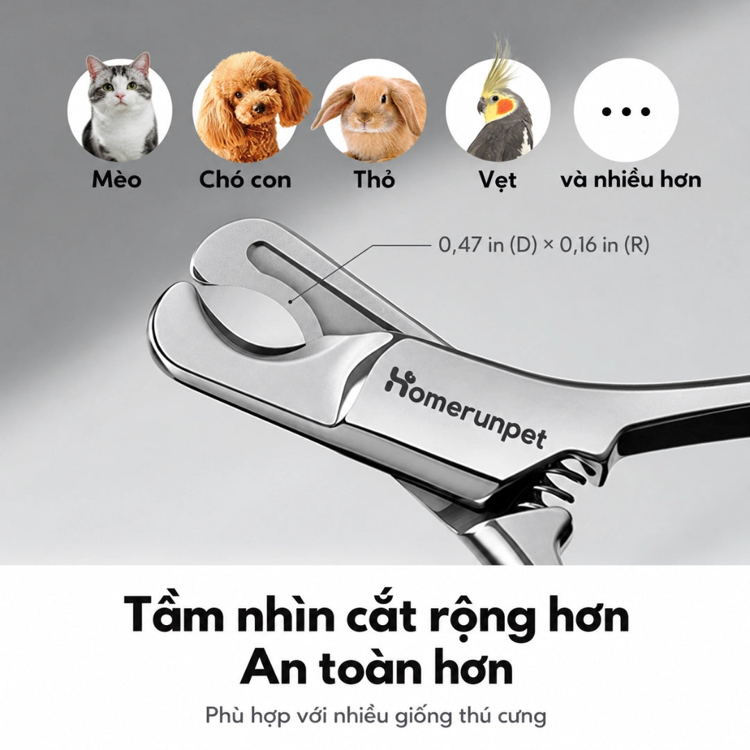 Kềm Cắt Móng Cho Mèo Và Chó Nhỏ Homerunpet NC10 - Xmart