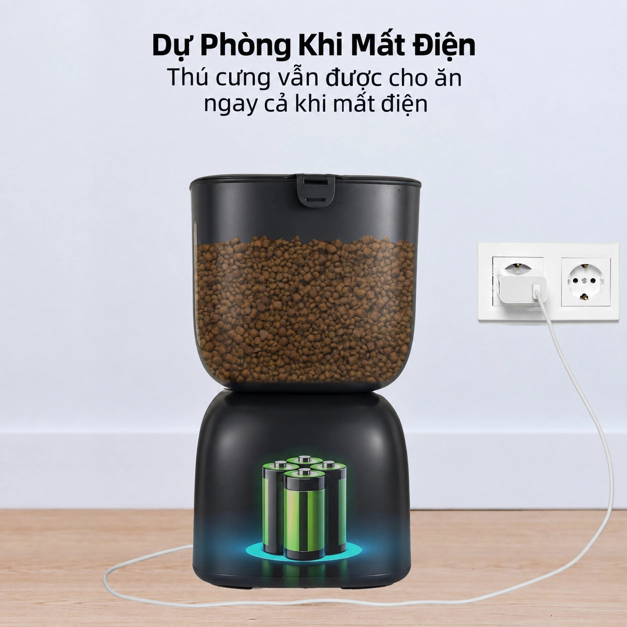 Petone F14 Automatic Cat Feeder 3L - Button Version / WiFi - Xmart