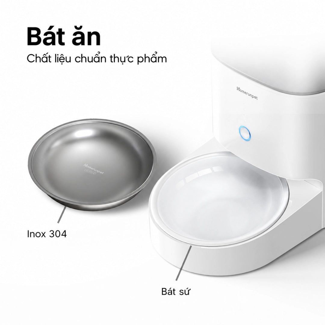 Homerunpet PF20 4L Automatic Dog & Cat Feeder - WiFi, App Control - Xmart