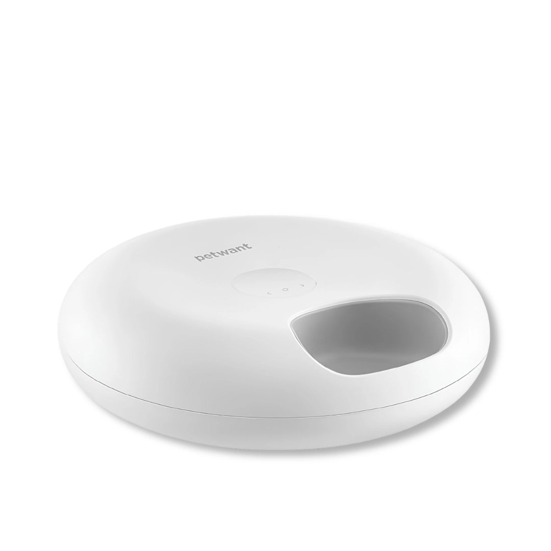 Petwant F13 1.2L Automatic Feeder for Dogs and Cats - 6 Meals, Suitable for Dry & Wet Food - Xmart