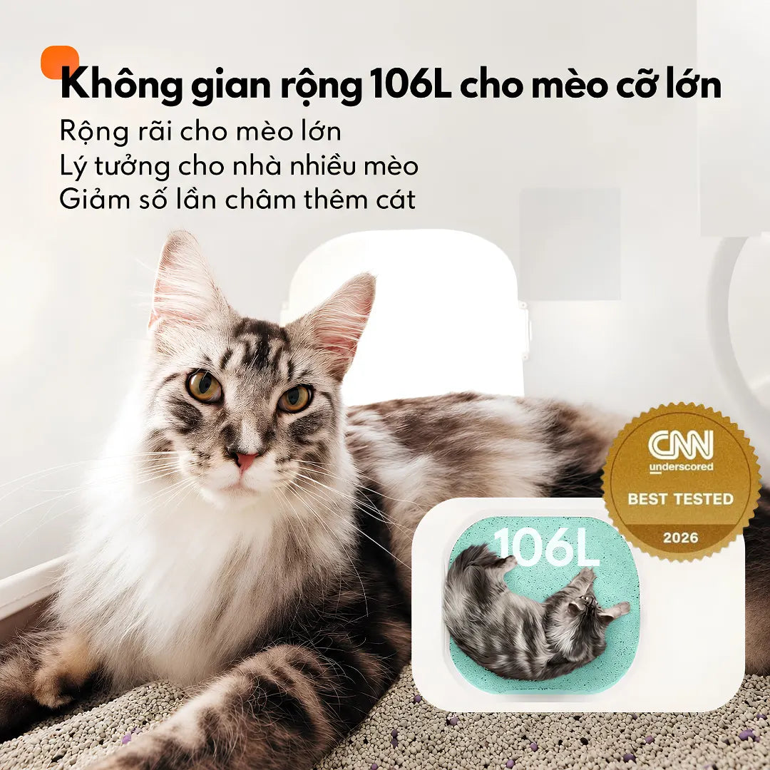 Homerunpet CS106 Automatic Cat Toilet – Automatic Waste Cleaning - Xmart