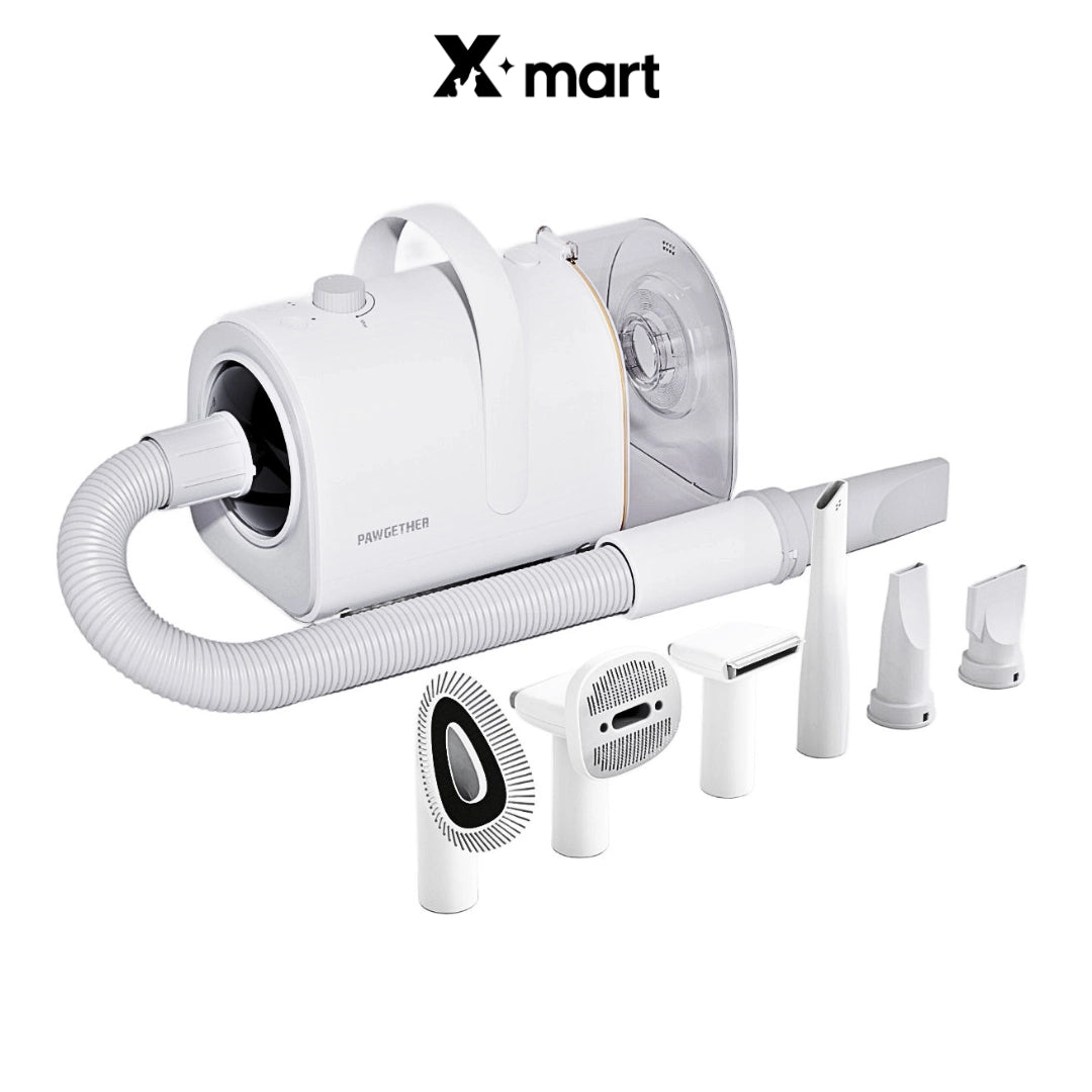 Bộ Máy Hút, Sấy & Chăm Sóc Lông Chó Mèo Pawgether GP1 Grooming Power 1, 8 Trong 1 - Xmart
