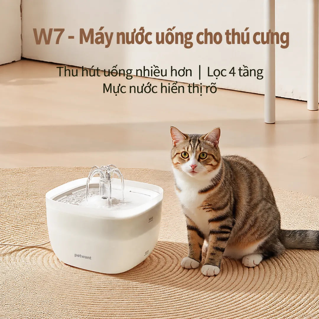 Petone FW1-W Cat Feeder & Water Fountain Set 3L + 2L - WiFi - Xmart