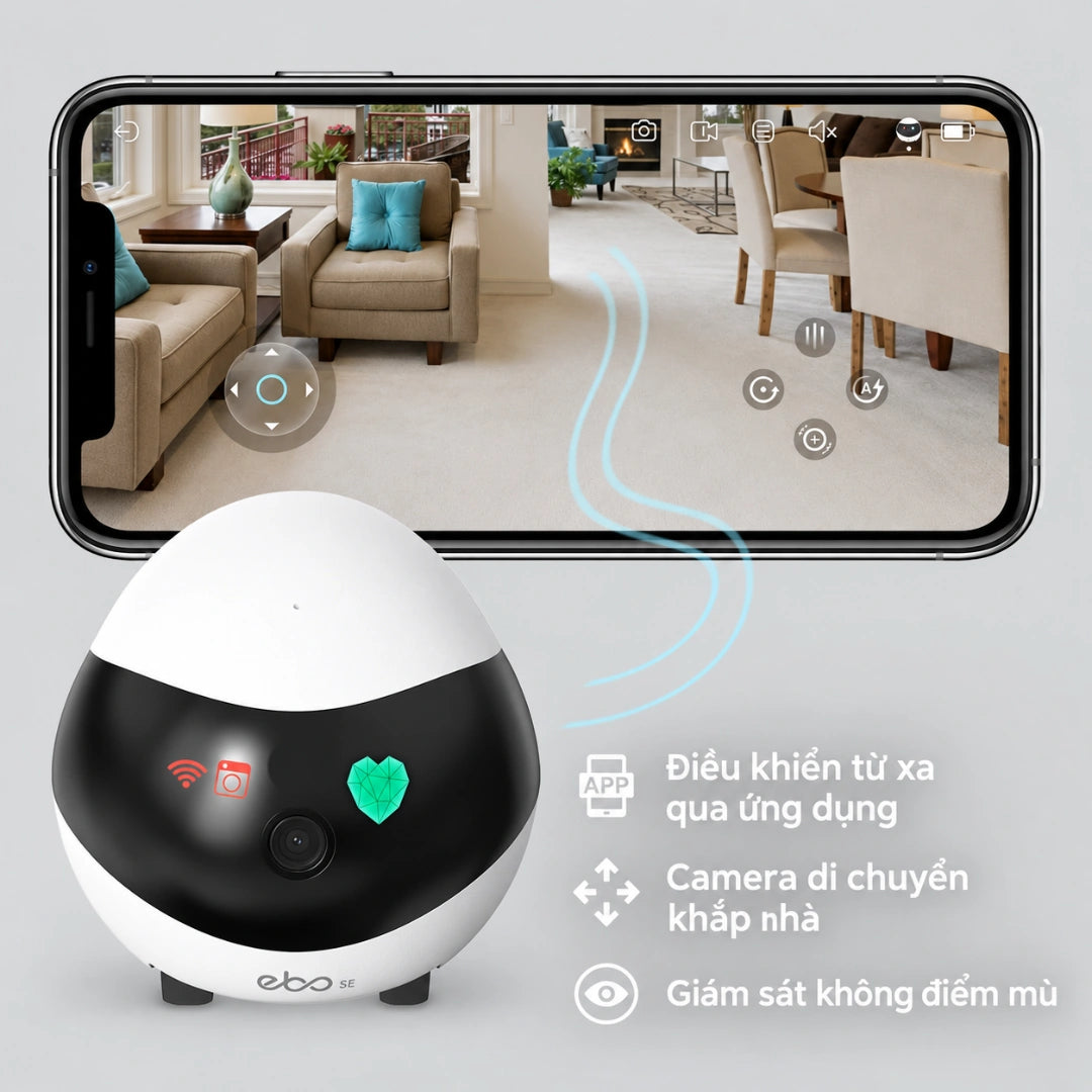 Enabot EBO SE FamilyBot 1080P Smart Camera Robot - Xmart